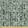 thumbnail image 2 of Ambesonne Contemporary Fabric by the Yard Upholstery, Monochrome Rounds Art, 3 Yards, Black and White, 2 of 5