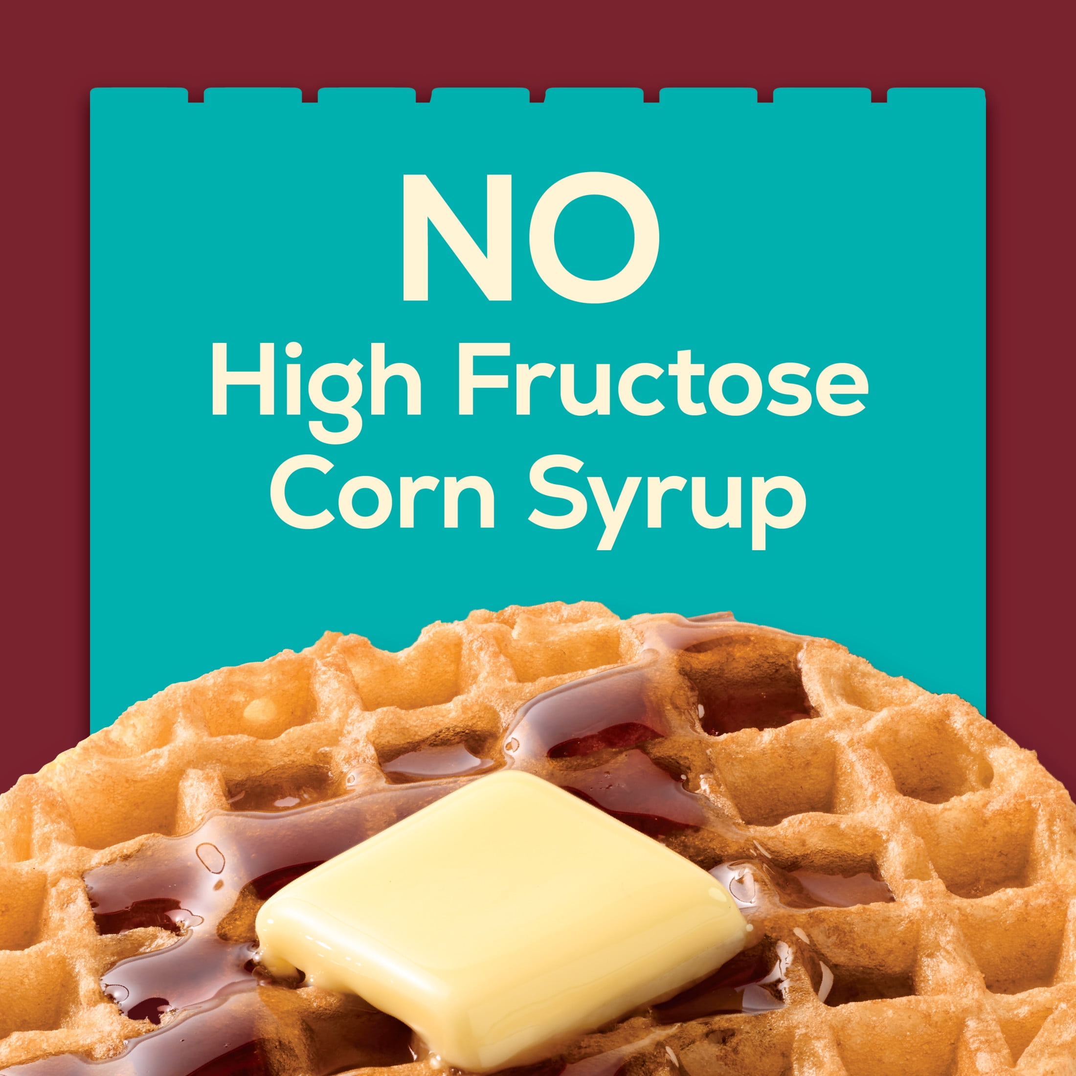 Jimmy Dean Protein Buttermilk Waffles, Fully Cooked Breakfast, 11.28 oz, 8 Count (Frozen)