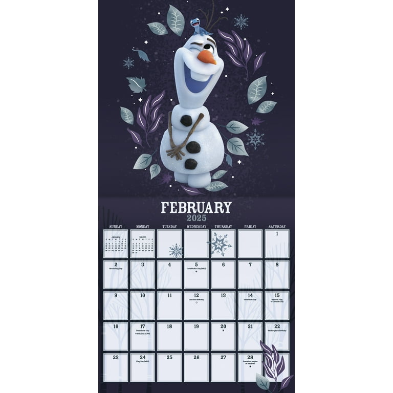 trends-international-2025-disney-frozen-wall-calendar-walmart-com