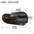 thumbnail image 4 of Runzkzy Slingshot Bag Outdoor Nylon Leather Small and Convenient Catapult Storage Bag, 4 of 7