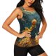 thumbnail image 2 of Balery Whimsical Starry Night Scene Camiseta sin mangas estampada ligera para mujer, tops de entrenamiento sin mangas, camisetas de yoga transpirables de secado rápido.-Medium, 2 of 7