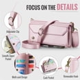 thumbnail image 2 of CaseMe Leather for Google Pixel 11/11 Pro Case Wallet【RFID Blocking】with 7-Card Holder Zipper Bills Slot, Soft PU Leather Magnetic Shoulder Wrist Strap for Google Pixel 11/11 Pro Wallet Case Women, 2 of 9