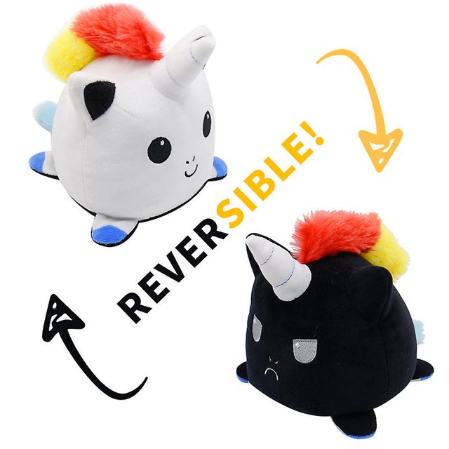 Peluche Animal Réversible Double Face Flip Poupée Jouet d'Ambiance