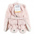 thumbnail image 2 of Hudson Baby Infant Girl Trapper Hat, Mitten and Bootie Set, Pink Bear, 12-18 Months, 2 of 7