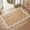 Ivory/Natural, variant on Harlow Hill Teni Braided Jute 2'6" x 7'9" Brown/Natural Bordered Performance Indoor Area Rug
