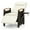 Mix Brown, Off White, variant on Gymax Patio Rattan Lounge Chair PE Wicker Recliner Chair w/ Adjustable Backrest & Footrest Navy