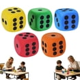 thumbnail image 4 of YWIYIUD 1PC 3.15inch Soft and Practical CubeShaped Dice Educational Toys Reusable Giant Dice with Number Dots for Math Learning Party Classroom and School Supplies, 4 of 8