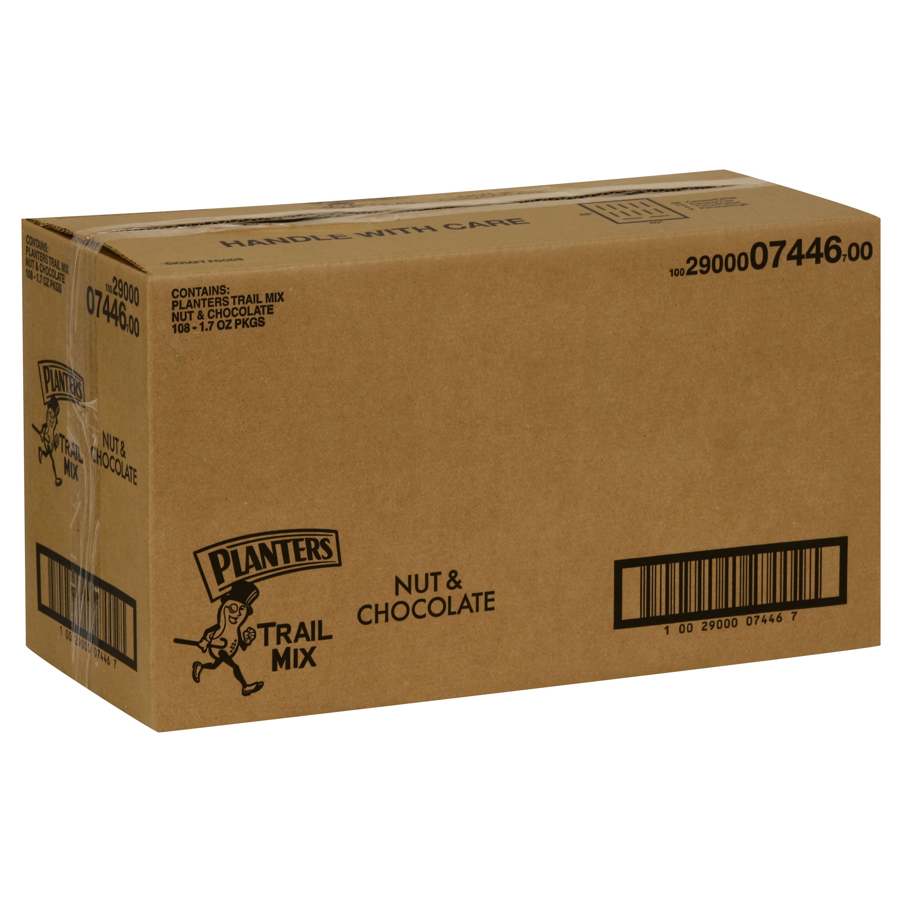 108 PACKS : Planters Trail Mix, Nuts & Chocolate, 1.7-Ounce Tubes