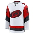 thumbnail image 2 of Men's Fanatics Sebastian Aho White Carolina Hurricanes Away Premium Jersey, 2 of 7