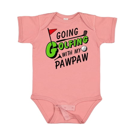 

Inktastic Going Golfing with My Pawpaw- Kids Golf Gift Baby Boy or Baby Girl Bodysuit