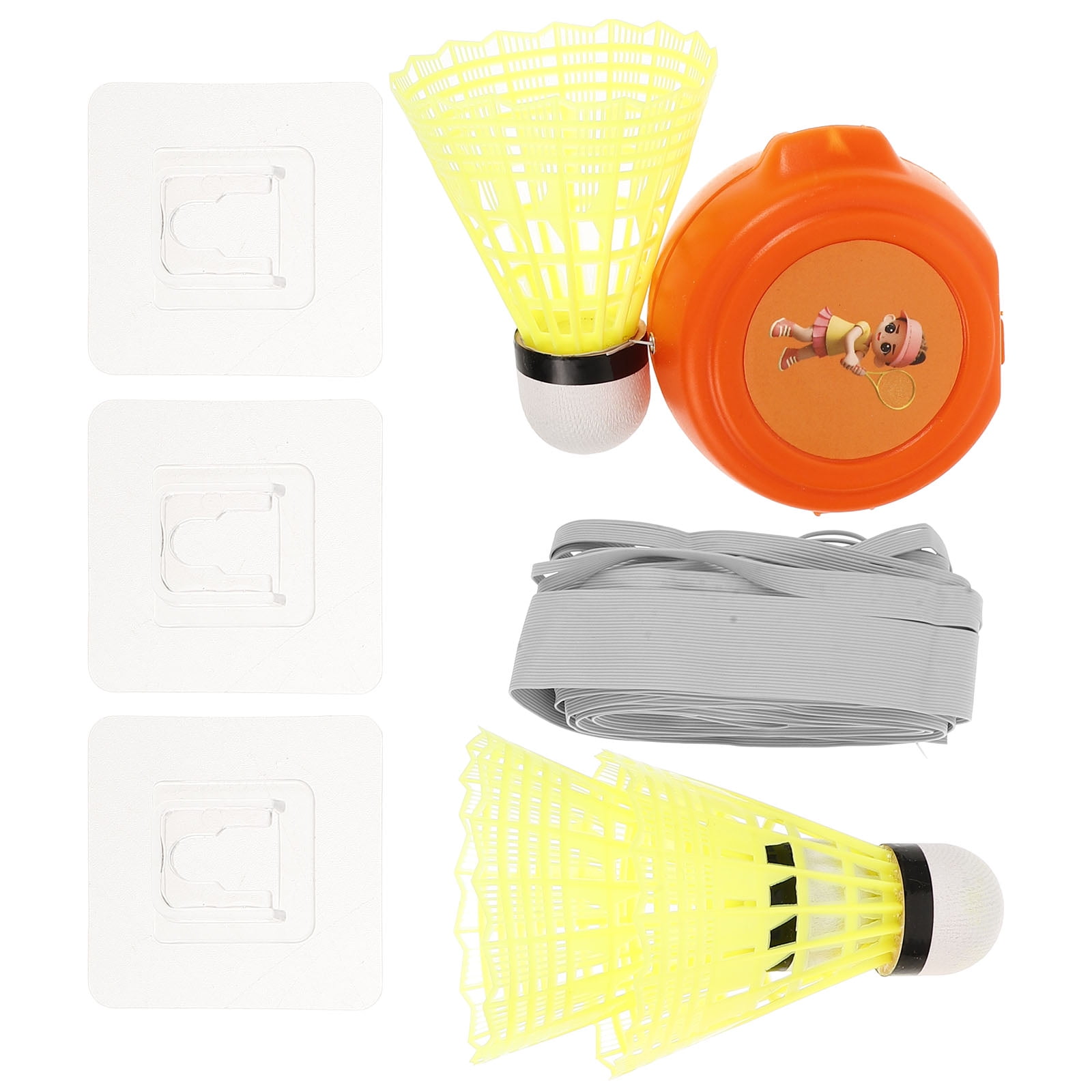 FRCOLOR 2 Sets Badminton Trainer Rebound Swing Trainer Badminton Training Tool for Single Player Practice and Skill Improvement