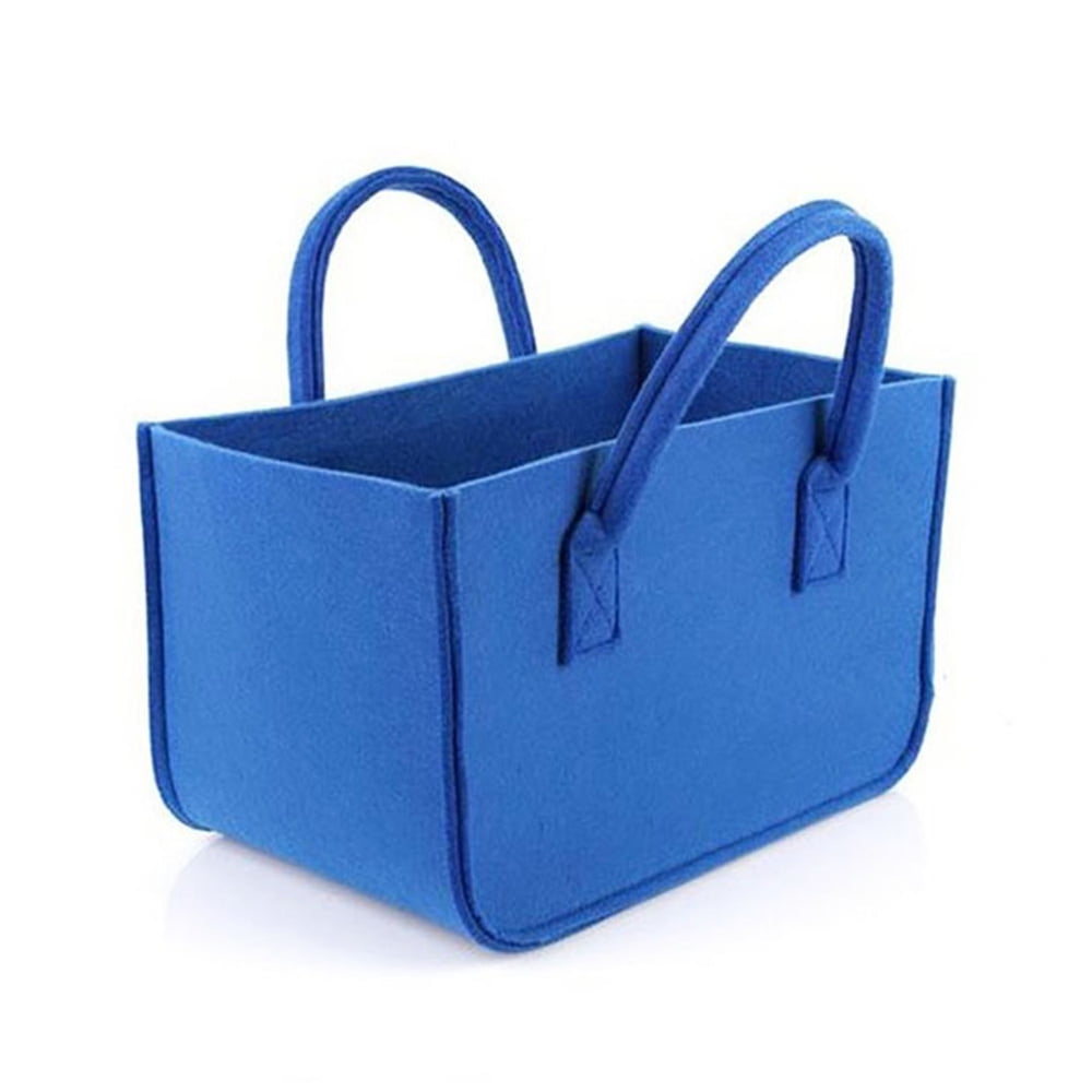 Wood Carrier Bag Large Durable Felt Storage Bins Baskets Firewood Log
