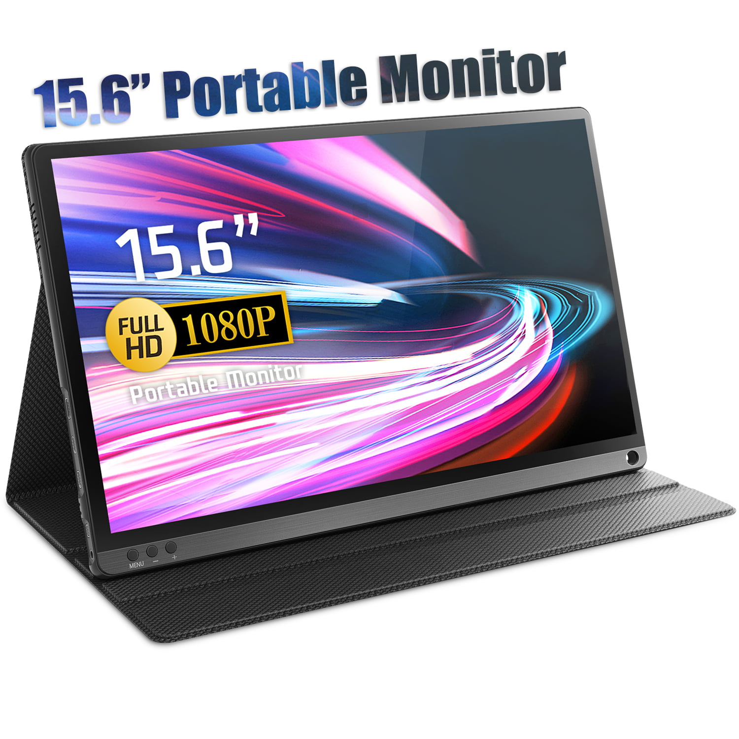 Portable Monitor, Corprit 15.6 Inch FHD 1080P USB C Portable Computer  Display IPS Eye Care Screen with HDMI Type C