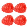 thumbnail image 1 of Coofit 4PCS Artificial Fruit Framboise Réaliste Artificial Laisser la Tige Fausse Framboise, 1 of 10