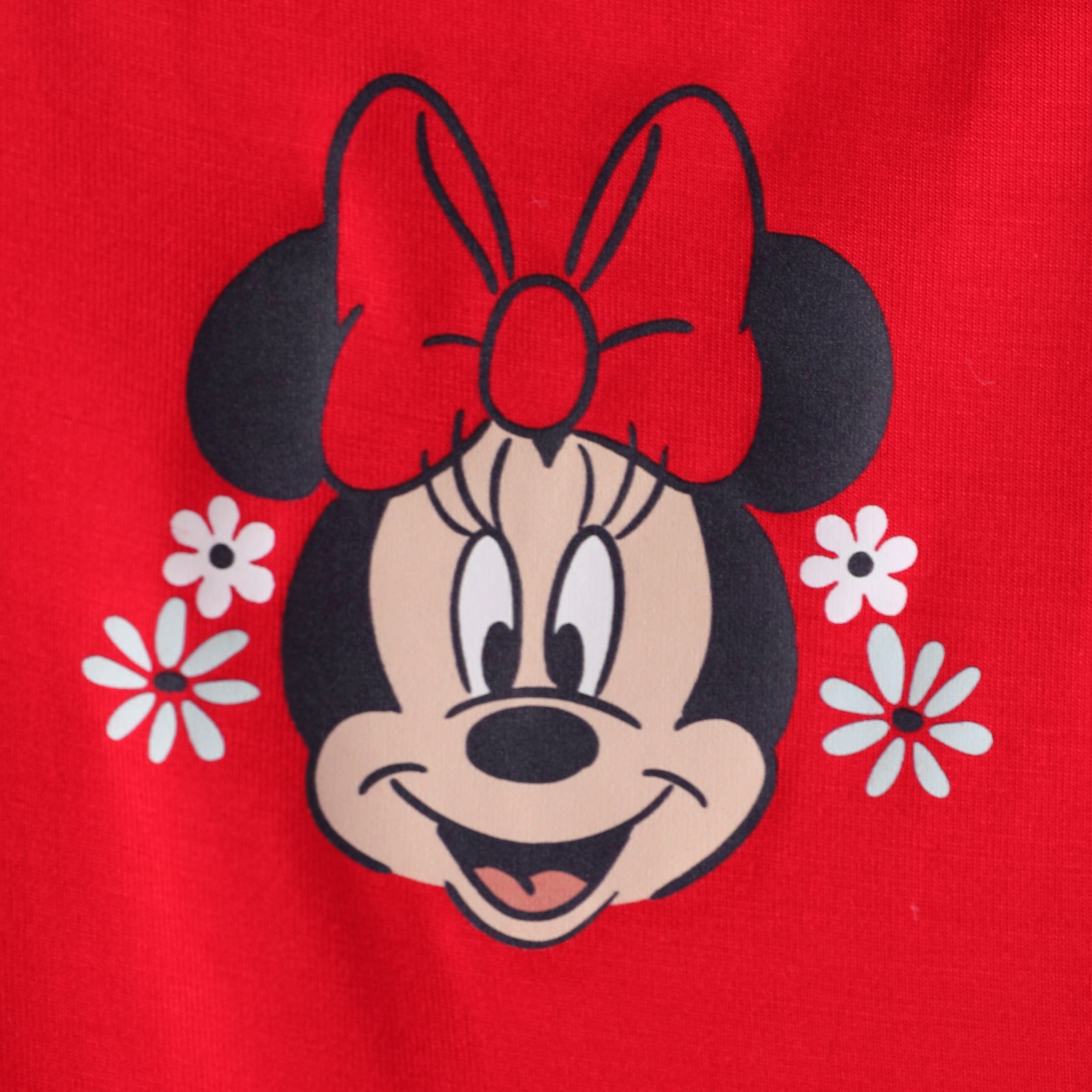 Disney Baby Girls Clothes Bamboo Viscose Minnie Mouse Floral Dress and Graphic One-Piece Romper 2 Pack Outfit Shower Gift Infant 6-9 Months