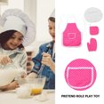 thumbnail image 4 of BEADCEST Durable Rosy Simulation Tableware Toy Set for Kids Pretend Play Safe Cloth Kitchenware 5 Pieces, 4 of 5