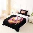thumbnail image 5 of Erosebridal Colorful Ice Cream Drip Twin Sheet Sets,Girl Baseball Sport Games Bedding For Kids 3 Pieces, 5 of 6