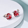 thumbnail image 5 of Christmas Earrings Gifts Rose Crystal Stud Earring Love Jewelry for Mom Daughter, 5 of 6