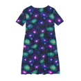 thumbnail image 5 of Fjofpr Girls Clothes Clearance under $10 Girls Middle-aged Children Short Sleeved Round Neck Dresses Children's Practice Clothes Dance Dresses（5-15Y）, 5 of 6
