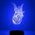 thumbnail image 2 of YSTIAN 3D Angel Wing Night Light Table Desk Optical Illusion Lamps 7 Color Changing Lights LED Table Lamp Xmas Home Love Birthday Children Kids Decor Toy Gift, 2 of 5