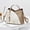 5500White-Khaki, variant on Small Compact Leather Crossbody Bag for Women with Shoulder Strap Women's Top-Handle Handbags with Heart-Shaped Tassel Pendant