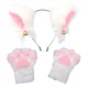 thumbnail image 1 of Guantes Con Diadema Forma Orejas De Gato Para Fiesta Cosplay, 1 of 5