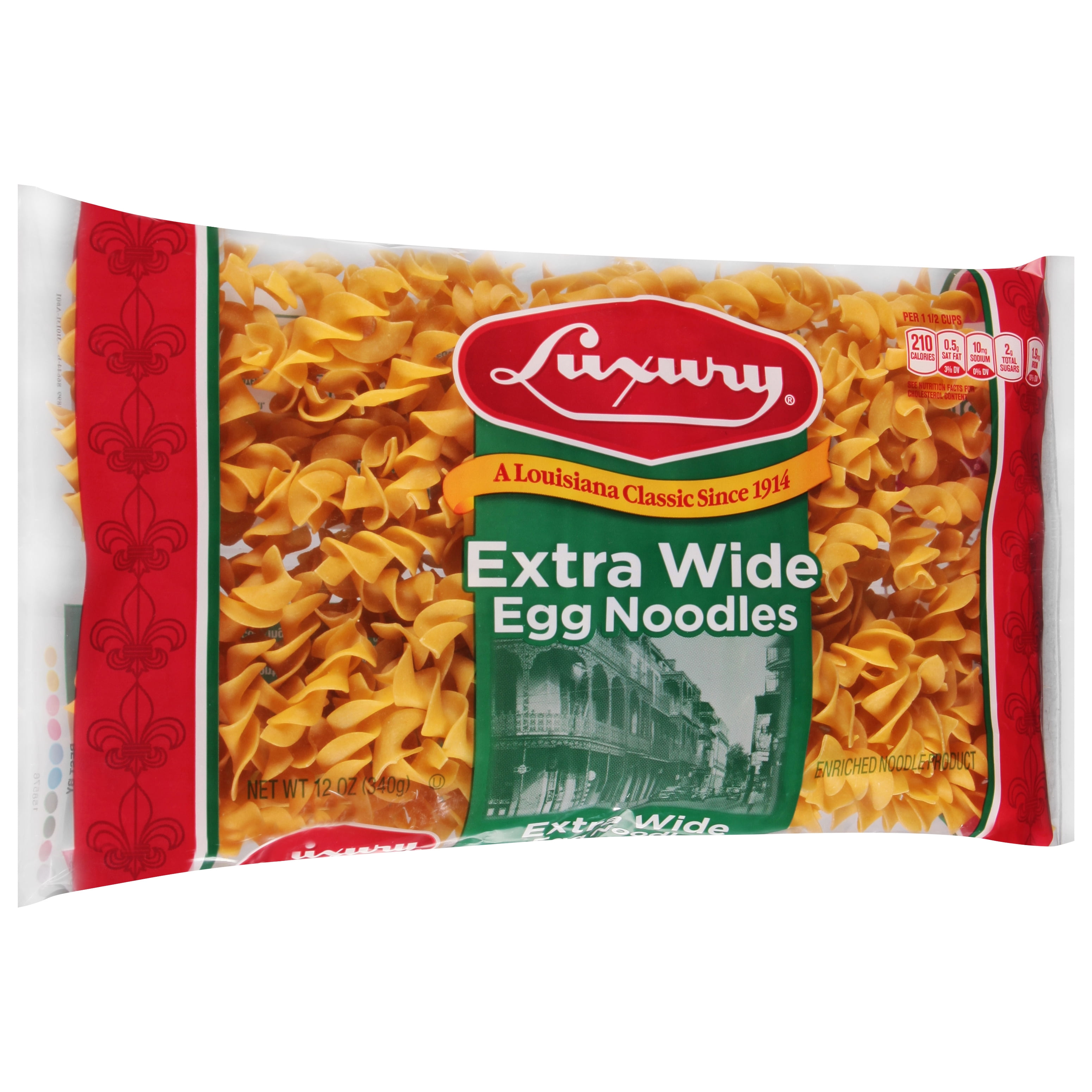 (3 pack) Luxury 12 oz Extra Wide Egg Noodle Pasta