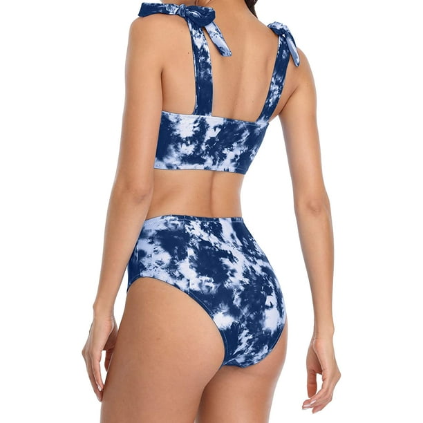 Charmo Womens Bikini Sets Tie Dye High Waisted Swimsuits Other