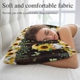 thumbnail image 5 of Spring Gnomes Throw Pillow Covers, Farmhouse Botanical Sunflowers Wooden Grain Soft Breathable Pillow Cases with Invisible Zipper, Standard Pillowcases for Couch Bed Sofa Chair 20x26 Inches, 5 of 9