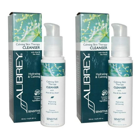 Aubrey Organics - Calming Skin Therapy, Cleanser, Sensitive Skin, 3.4 fl oz (100 ml) - 2 (Best Organic Cleanser For Sensitive Skin)