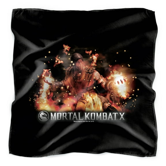 Mortal Kombat X Scorpio Flames Bandana (21 in x 21 in)