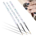 thumbnail image 3 of Pnellth 3Pcs Nail Drawing Pens Unique Pattern Ultra-thin Acrylic Nail Art Carving Pens DIY Manicure Gadget for Women Silver, 3 of 8