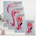 thumbnail image 4 of Abstract Portrait of Pink Flamingo IV 8 in x 12 in Painting Canvas Art Print, by Designart, 4 of 4