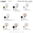 thumbnail image 5 of Livex Lighting - 1 Light Swing Arm Wall Sconce In RefinedModern Style-9.75, 5 of 9