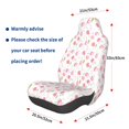 thumbnail image 3 of Wukai Tulips Flowers Full Set Car Seat Covers with Soft Padding Universal Auto Front Seats Protector and Cushion Mat, 3 of 5