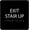 Black, variant on ADA CENTRAL SIGNS - 6" X6" Exit Stair Up Sign - ADA Compliant Tactile Graphics Grade 2 Braille Text Acrylic Wall Sign - Fire Safety Emergency Exit, Stairwell Signs for Office, Hotel, School, Apartment