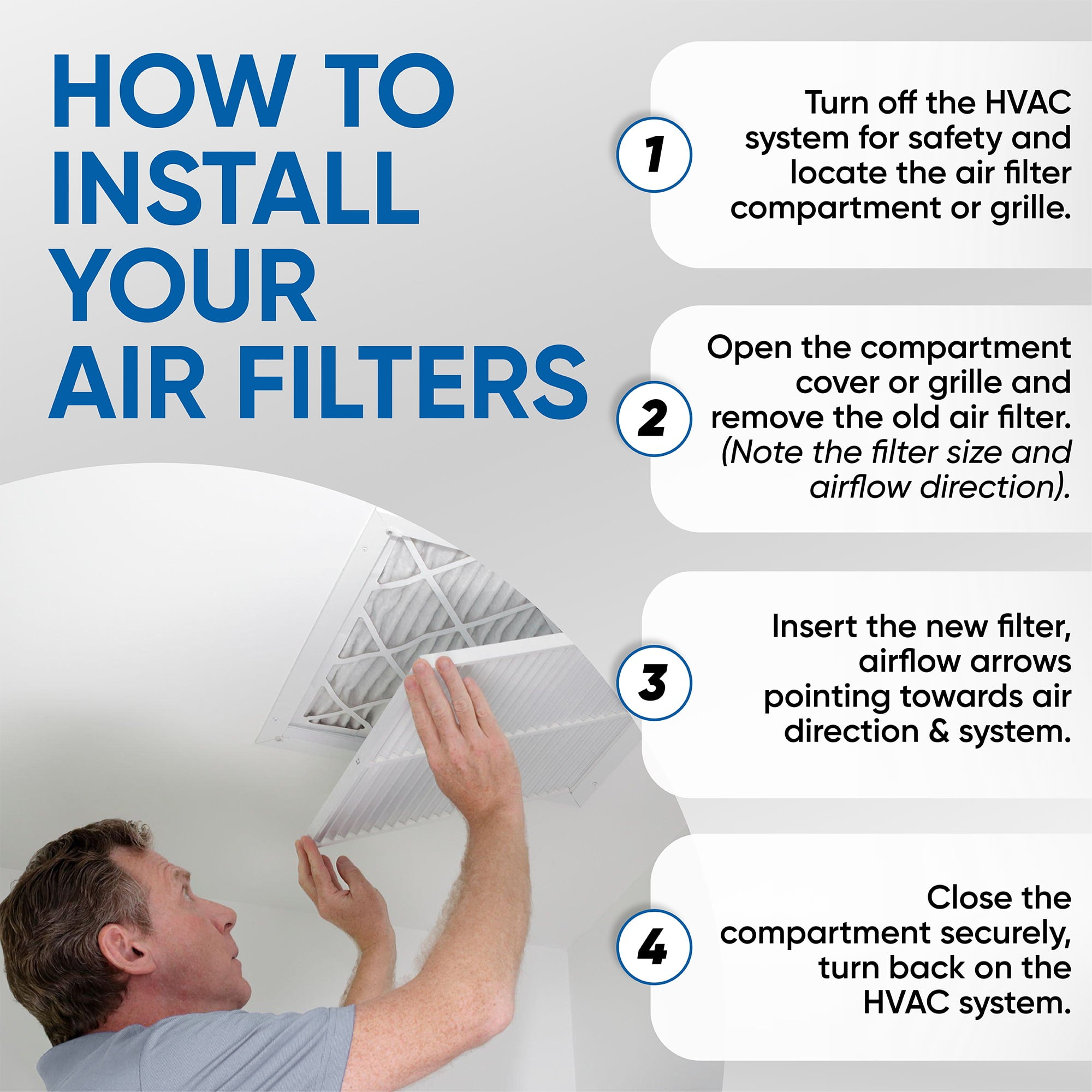 2 Pack of 16x20x4 MERV 10 Pleated 4" Inch Air Filters by Glasfloss. Actual Size: 15-1/2 x 19-1/2 x 3-3/4
