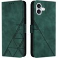 thumbnail image 2 of Wallet Case for iPhone 16 Plus Case Leather with Kickstand Card Slots Phone Case,Durable Magnetic Closure Shockproof Protective Cover for iPhone 16 Plus 6.7 inch Green YBS, 2 of 17