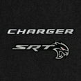 thumbnail image 2 of Lloyd Mats LogoMat Custom-Fit 4PC Carpet Floor Mats for 2021-2023 Dodge Charger RWD, Charcoal, 2 of 4