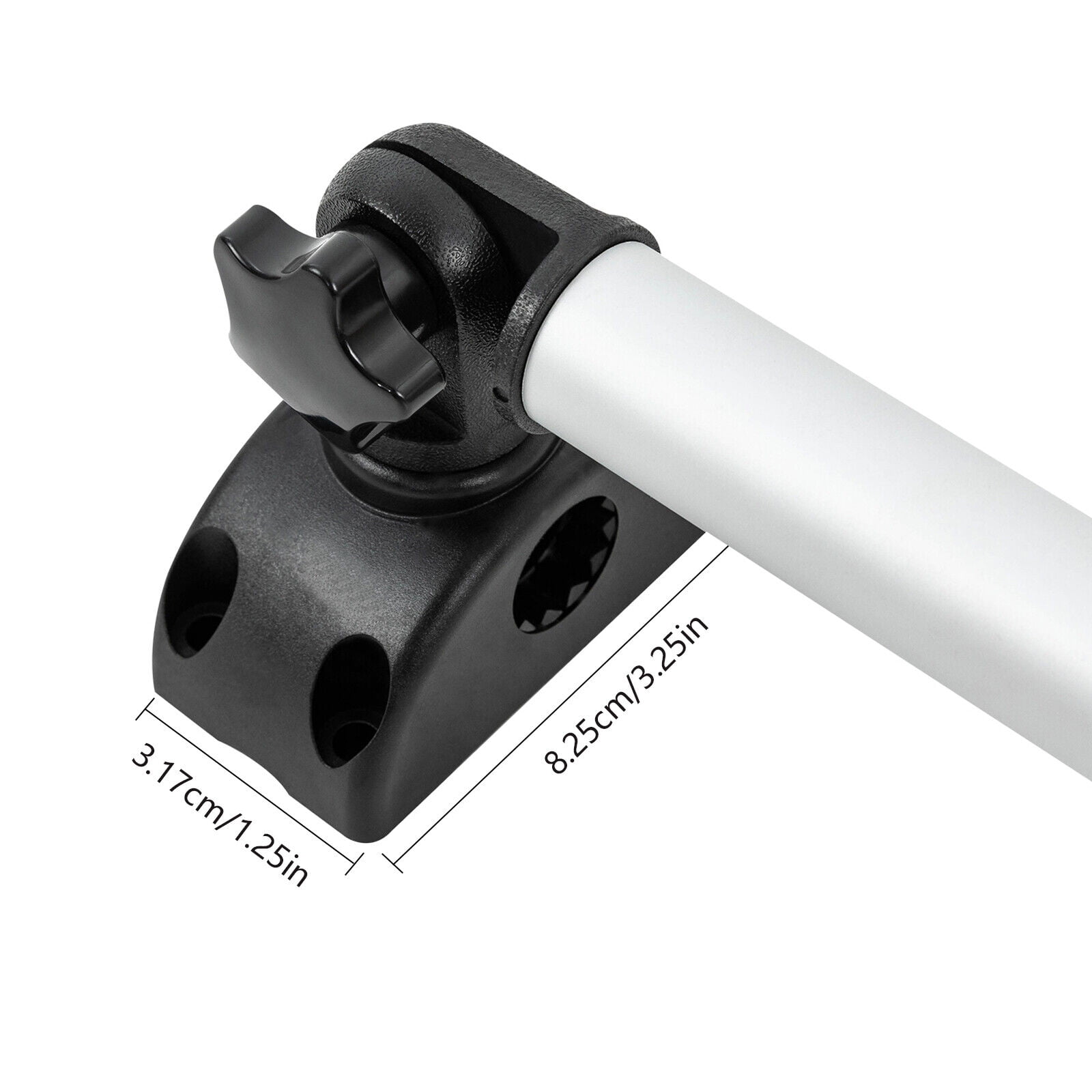 Miumaeov 1 Pair Kayak Canoe PVC Stabilizer System Outrigger Arms Fishing Sidekick Kit