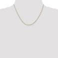 thumbnail image 2 of 18k Yellow Gold 18 Inch 1.3mm Baby Rope Chain Necklace Pendant Charm, 2 of 9