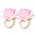 thumbnail image 2 of Ccdes Napkin Holder,Table Decoration,2PCS/Bag Simulation Flower Napkin Rings Modern Napkin Holder Table Decorations for Wedding, 2 of 8