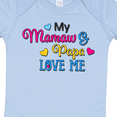 thumbnail image 4 of Inktastic My Mamaw and Papa Love Me with Hearts Boys or Girls Baby Bodysuit, 4 of 5