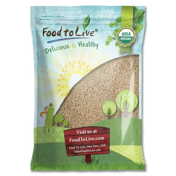 Food To Live  Organic Royal White Quinoa (Raw, Whole Grain, Non-GMO, Bulk) (10 Pounds)