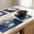 thumbnail image 5 of PoyoKee Kitchen Towels, Soft Nautical Print Face Bath Towels for Bathroom, Absorbent Fast Drying Kitchen Appliances, 23" x 15" - Navy, 5 of 8