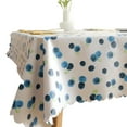 thumbnail image 1 of HYDTMS Nappe Rectangulaire Imperméable en PVC, Résistante à l'Huile et aux Déversements, Nappe Lavable d'Un Coup pour Table à Manger, Buffets, Fêtes et Camping, 1 of 5