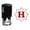 Red, variant on Printtoo R-40 Self Inking Rubber Stamp Octagon Celtic Swirl Frame H Alphabet Monogram Office Stationary