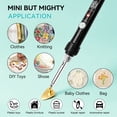 thumbnail image 2 of YS-yalotrs Tiny iron,mini iron for crafts 80W Mini Small Iron Patch Clothes T Shirts Shoes Clothes and Hats Portable and Easy Iron Supplies Adjustable temperature, 2 of 7