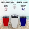 thumbnail image 3 of Blank Soft Foam Collapsible Pint Glass Coolies (Variety Color 6 Pack), 3 of 6