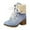 Blue, variant on UngA Womens Boots Mid Calf Women's Square Toe Boots Comfortable Block Heel Casual Boots Mid Calf Riding Boots Blue,9